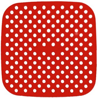 Airware Herbruikbare Lucht Friteuse Liners Non-stick Siliconen Lucht Friteuse Mand Mat Air Friteuse Accessoires Voor Cosori Chefman Dash bpa Gratis rood