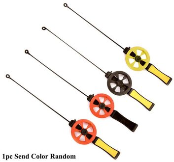 Aisport 1Pcs Ice Winter Hengel Met Reel Hoge Weerstand Draagbare Plastic Outdoor Sport Fish Rod