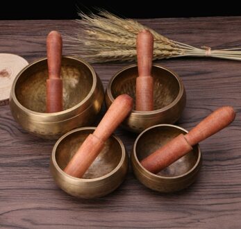 Aiui Klankschaal Tibetaanse Boeddhisme Klankschaal Hand Gehamerd Yoga Koper Chakra Meditatie 8cm