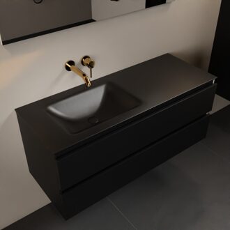 AIVY 120cm badmeubel Urban, wastafel Urban solid surface links zonder kraangat (AI-351631URBAN-NO - AI-M120URLI)