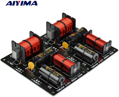 AIYIMA 2pcs 350W 2 Ways Crossover Audio Board Tweeter Bass Speaker Frequency Divider 2 Unit For 4-8Ohm DIY Speaker Filter 2800HZ