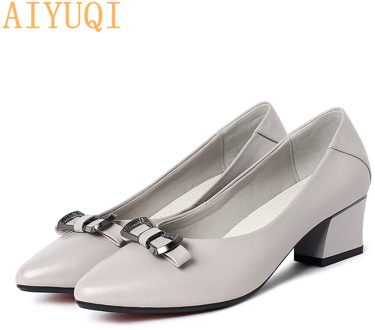 AIYUQI Luxury Shoes Women New 2020 Spring Women Dress Shoes Pointed Professional Fashion Women Shoes Nurse Work Shoes