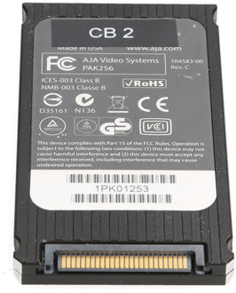 AJA Pak 256gb SSD