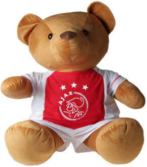 Ajax afc knuffelbeer pluche 100 cm Bruin