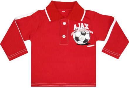 AJAX Amsterdam Baby polo longsleeves rood little soccer fan maat 74/80