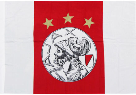 AJAX Amsterdam vlag 150x225cm - wit/rood/wit