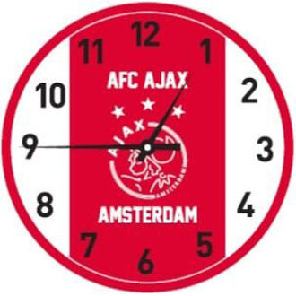 AJAX Amsterdam wandklok - rood/wit