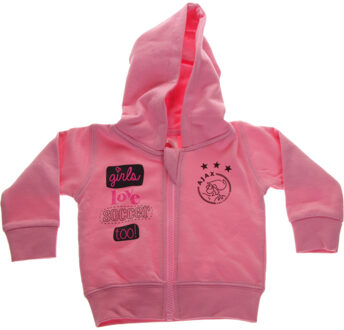 Ajax baby hooded sweatvest - roze - maat 68