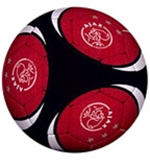 AJAX Bal ajax leer middel rood/zwart ams