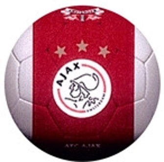 AJAX Bal ajax leer middel wit met rode b
