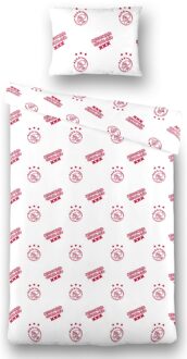 Ajax Dekbedovertrek Wit Rood