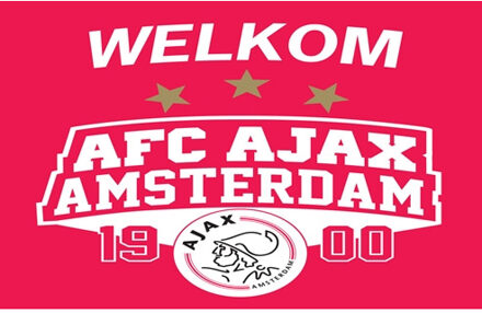 AJAX Deurmat ajax rood/wit 1900: 45x65 c