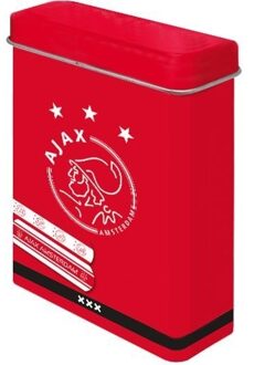 Ajax Pleisters In Metalen Doos 18-delig Wit/rood