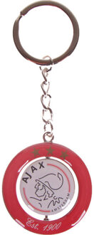 Ajax Sleutelhanger Rood Logo Est 1900