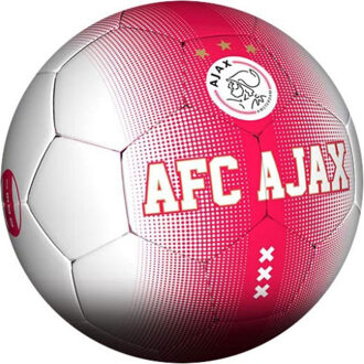 Ajax voetbal groot rood/wit maat 5