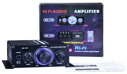 AK170 12V Mini Versterker Hifi Digitale Bluetooth Stereo Audio Versterker 200WX2 Stereo Amp Amplificador 20Hz-20 Khz frequentie