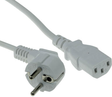AK5236 electriciteitssnoer Wit 2 m CEE7/7 IEC C13