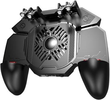 AK88 Zes Vinger Gamepad Controle Voor Mobiele Game Shooter Voor Android Ios Smartphone Koelventilator Gamepad Joystick Controller