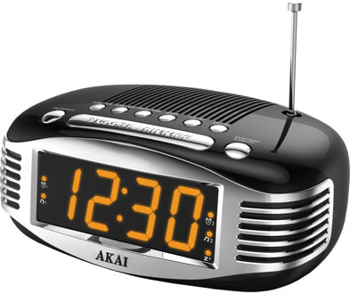 Akai Retro klokradio AR400BK Radiowekker