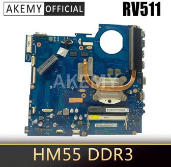 AKEMY for Laptop motherboard For SAMSUNG RV511 Mainboard BA92-07701A BA41-01432A HM55 DDR3 Free heatsink & HDD cable