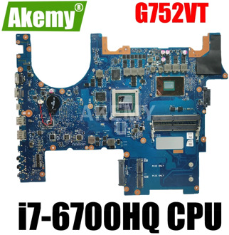Akemy G752VT For Asus G752VT G752V G752VL G752VY Laptop motherboard GTX970M-3G i7-6700HQ CPU work 100% mainboard
