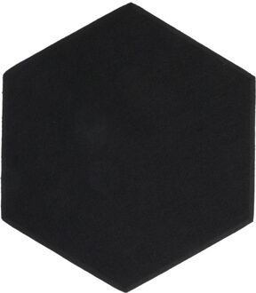 Akoestisch wandpaneel PET-vilt - 30x30 cm - Hexagon Zwart Antraciet
