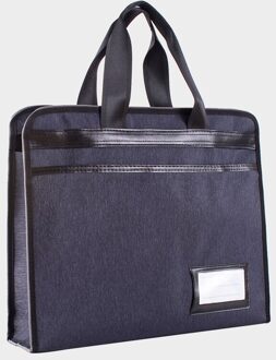 Aktetas A4 Document Canvas Handtas Stereo Aktetas Draagbare Kantoor Vergadering Multifunctionele Laptop Tas Waterdicht
