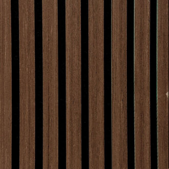 AKU Akoestisch Wandpaneel - Afimera - Wengé 260x60cm met Vilt