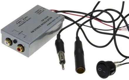AL21-Universele Fm Modulator Stereo Mp3 Auto Antenne Kabel Auto Radio Cinch Aux Adapter