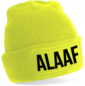 Alaaf muts unisex one size - Geel One size