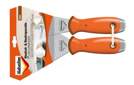 Alabastine houtrot- & houtreparatie plamuurmes - 2 stuks