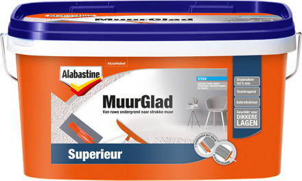 Alabastine muurglad superieur - Wit - 5 liter