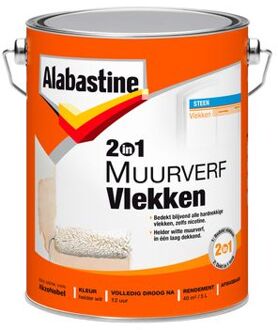 Alabastine Muurverf 2in1 Vlekken Wit 5l
