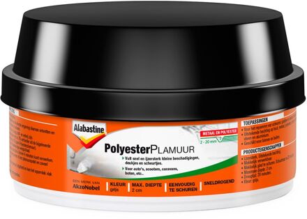 Alabastine Polyester plamuur - Grijs - 200 gram