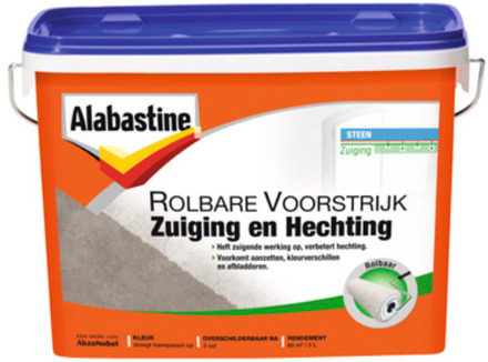 Alabastine Rolbare Voorstrijk Sneldrogend - 5 liter
