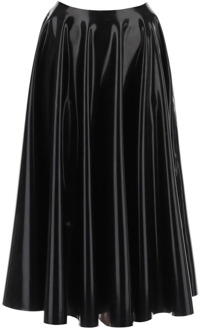 Alaia Geplooide Mini Rok Alaïa , Black , Dames - XS