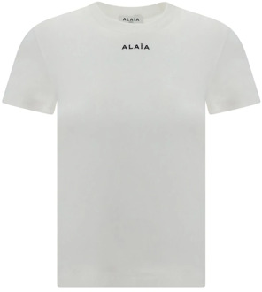 Alaia Katoenen T-shirt Alaïa , White , Dames - XS