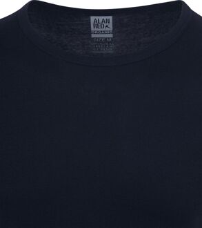 Alan Red Copenhagen T-shirt O-Hals Navy 2-Pack Donkerblauw - L,S,XL,XXL