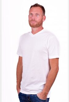 Alan Red Heren T-shirt West Virginia Navy V Hals Slim Fit 2-Pack - S