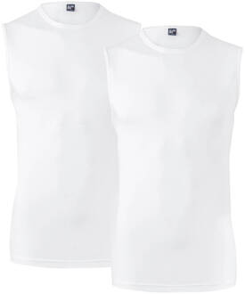 Alan Red Heren Tanktop Orlando Wit Stretch Ronde Hals Body Fit 2-Pack - L
