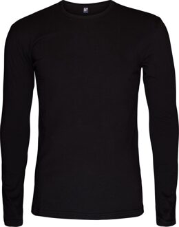 Alan Red Lange Mouw T-shirt Olbia 1Pack Stretch Ronde Hals Black   L Zwart