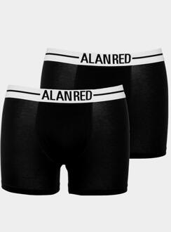 Alan Red Lasting Heren Boxershort Zwart 2-Pack - L