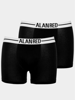 Alan Red Lasting Heren Boxershort Zwart 2-Pack - L