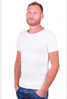 Alan Red NO-O Wit Extra Diep Heren T-shirt Rond 2-Pack - XXL