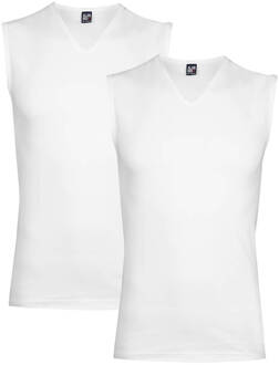 Alan Red Occident Heren Tanktop Wit V-Hals Body Fit-2 Pack - S