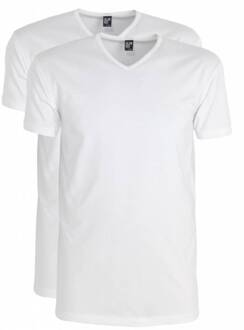 Alan Red Oklahoma Wit V-Hals Heren T-shirt 2-Pack - S