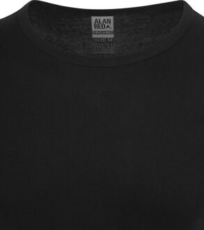 Alan Red Organic O-Hals T-Shirt Zwart 2-Pack - L,M,S,XL,XXL