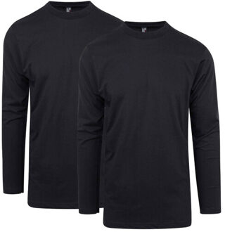 Alan Red T-shirt lange mouw 3128/2 - maat M Zwart