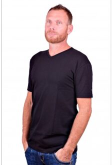 Alan Red T-Shirt V-Hals Oklahoma Black