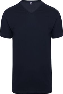 Alan Red T-shirt Vermont - extra lang - 2-pack V-hals - donker blauw